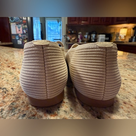 Vivaia Mary Jane Buckle Mesh Light Brown Ballet Flats Women’s Size 38 NEW No Box - Picture 10 of 14